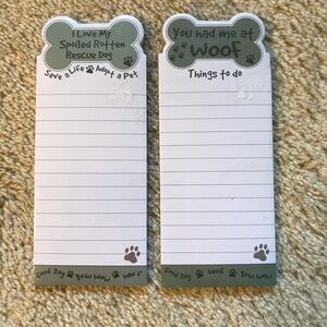 Dog Bone Things To Do Magnetic Notepads Set of 2